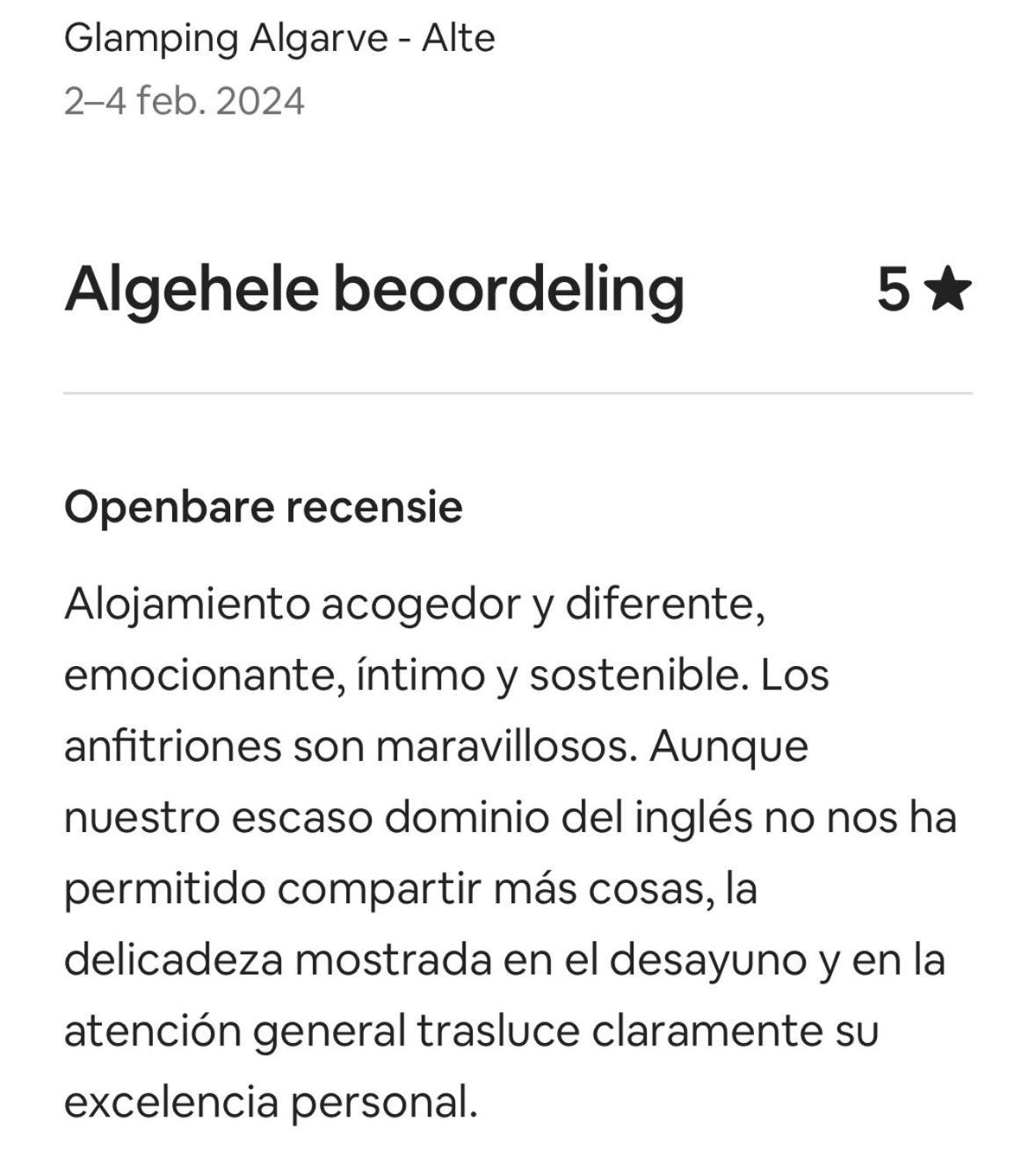 Glamping Casa Esteval * Alte